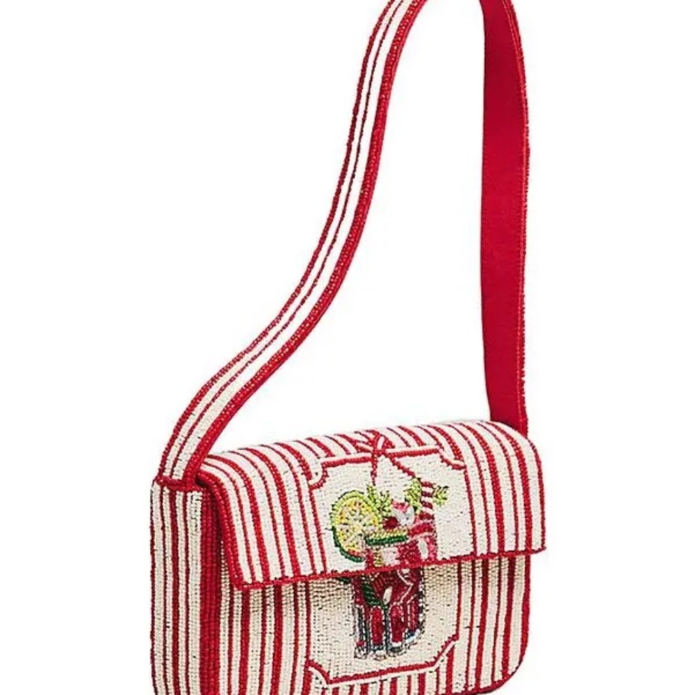 Anthropologie The Fiona Beaded Bag: Food & Drink Edition with a cocktail design